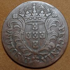 Portugal X Réis 1750. Moeda Cobre para circular Ilha da Madeira. Rara comprar usado  Enviando para Brazil