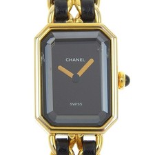 Usado, Relógios CHANEL Premiere L folheados a ouro/couro em relevo quartzo um... comprar usado  Enviando para Brazil