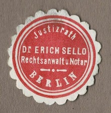 Siegelmarke justizrath erich gebraucht kaufen  Berlin