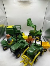 5 X JOHN DEERE - Tomy Green Farm Trucks brinquedos tratores com reboques e fazendeiro comprar usado  Enviando para Brazil