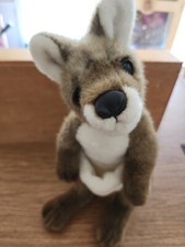 Pelúcia canguru marrom bem feita (NoJoeyinPouch) 14" suportes de nariz de couro bem  comprar usado  Enviando para Brazil