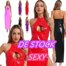 Damen wetlook kleid gebraucht kaufen  Bremen