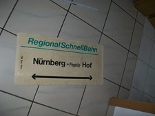 Deutsche bahn zuglaufschild gebraucht kaufen  Deutschland