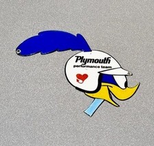 Placa de porcelana vintage 12” plymouth road runner gasolina óleo carro caminhão motocicleta, usado comprar usado  Enviando para Brazil
