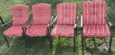 4 metal outdoor chairs for sale  North Port