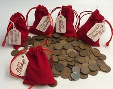 SACO PAPAI NOEL 120 misto EUA Moedas de um centavo de trigo presente meia de Natal comprar usado SACO PAPAI NOEL 120 misto EUA Moedas de um centavo de trigo presente meia de Natal comprar usado  Enviando para Brazil