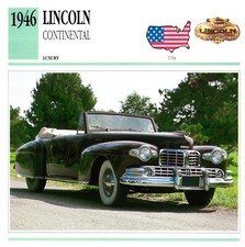 Lincoln continental 1946. for sale  STOCKPORT