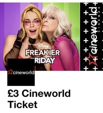 Cineworld cinema ticket for sale Cineworld cinema ticket for sale  LONDON