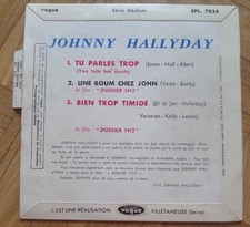 Johnny hallyday 45t d'occasion  France