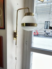 APLIQUE LAMPADA DA PARETE 1950/60 DELTA ARTEMIDE SERGIO MAZZA GLASS BRASS SCONCE comprar usado  Enviando para Brazil