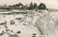 Cartão postal fotográfico Capitola Beach Santa Cruz County 1952 RPPC comprar usado  Enviando para Brazil