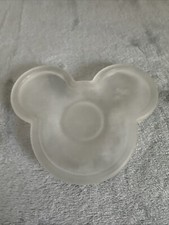 Prato de bugigangas vintage Disney Mickey Mouse cetim vidro fosco 5,5”x3,75” comprar usado  Enviando para Brazil