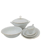 Elegantes geschirrset goldrand gebraucht kaufen  Deutschland