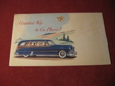 1949 Pontiac Station Wagon Folheto de Vendas Catálogo Original Antigo comprar usado  Enviando para Brazil