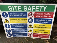 Site safety sign for sale  EPPING