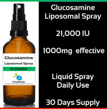 Spray lipossomal de glucosamina 21.000 UI 1000mg fornecimento de 30 dias x 3 frascos comprar usado  Enviando para Brazil