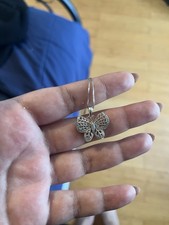 Butterfly necklace diamond for sale  Bronx