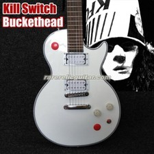Guitarra elétrica branca Red Arcade Button Kill Switch Buckethead 24 trastes jumbo comprar usado  Enviando para Brazil