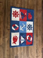 Nautical rug fish for sale  Roanoke