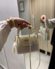 Bolso de mujer hecho a mano con cuentas, ideal para ocasiones especiales y fiestas segunda mano  Embacar hacia Mexico