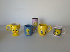 Lote de 4 canecas e copos de café Looney Tunes Tweety comprar usado  Enviando para Brazil