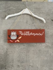 Türschild holzschild willkomm gebraucht kaufen  Kaiserslautern
