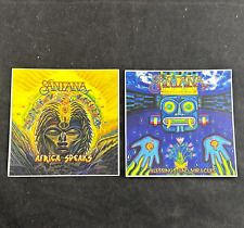 Usado, LOTE DE ADESIVOS DE CAPA DE CD QUADRADO SANTANA ÁFRICA FALA BÊNÇÃOS E MILAGRES 4" x 4" comprar usado  Enviando para Brazil