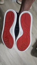 CHRISTIAN LOUBOUTIN TÊNIS PLANO VERMELHO SAPATOS MASCULINOS EUA 11 EURO 44 AUTÊNTICO, usado comprar usado  Enviando para Brazil