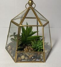 Brass glass geometric for sale  Columbia