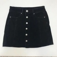 Saia AMERICAN EAGLE cintura alta linha A preta botão frontal tamanho 2 comprar usado  Enviando para Brazil