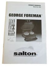 Grelhador de substituição George Foreman Grill GR10 manual do proprietário livro comprar usado  Enviando para Brazil