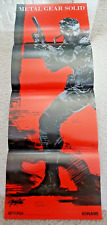Metal Gear Solid dobra central (10x29 pol) pôster vintage/original, 1998 PS1, Snake comprar usado  Enviando para Brazil