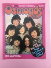 Osmonds magazine november for sale  DUNSTABLE