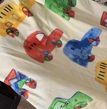 Vintage fabric curtain for sale  NEWPORT
