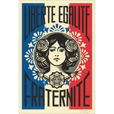 Shepard fairey sérigraphie d'occasion  France