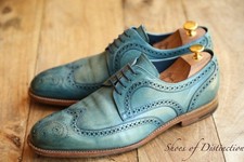 Barker blue leather for sale  SUTTON COLDFIELD