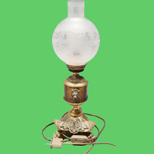 lampe lanterne luminaire torche bronze pattes et tête de Lion + globe comprar usado  Enviando para Brazil