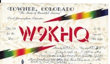 Usado, Cartão de rádio QSL 1941 Towner Colorado comprar usado  Enviando para Brazil