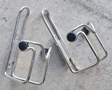 Conjunto de 2 gaiolas para garrafas de água! Prata vintage para bicicleta VEM COM PARAFUSOS comprar usado  Enviando para Brazil