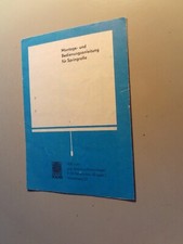 Alte montage bedienungsanleitu gebraucht kaufen  Nünchritz