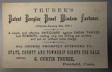 Trubee burglar proof for sale  Cincinnati