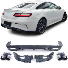 Difusor Trasero Parachoques + Tubos de Escape 4 Negro para Mercedes E Coupé C238 comprar usado  Enviando para Brazil