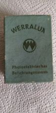 Werralux belichtungsmesser din gebraucht kaufen  Rodewisch