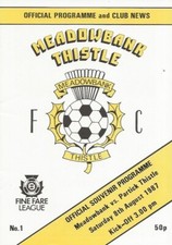 Meadowbank thistle partick for sale  DUNBAR