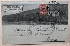 Cartolina terme apollinari usato  Roma