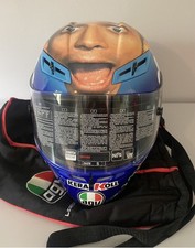 Capacete Valentino Rossi AGV GP-Tech Valentino's Face 2008 novo com etiquetas tamanho pequeno  comprar usado  Enviando para Brazil