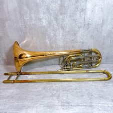 Trombón Yamaha YBL-321 Instrumento Música Madera con Estuche Rígido Bajo Banda Latón segunda mano  Embacar hacia Mexico