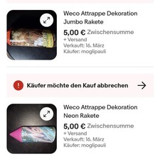 Weco raketen deko gebraucht kaufen  Nürnberg