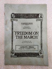 1938 Terytorium Północno-Zachodnie 150 lat obchodów Cannelton Indiana Książka na sprzedaż  Wysyłka do Poland