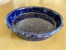 Torta redonda Bennington Pottery 1883 ágata azul 10” padeiro pouco usada comprar usado  Enviando para Brazil